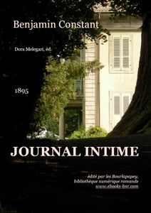 Constant Benjamin – Journal Intime - Bibliothèque numérique romande