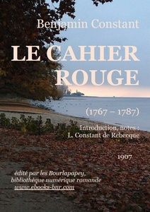 Constant Benjamin - Le Cahioer rouge - Bibliothèque numérique romande - Laura Barr-Wells Rives du Léman un jour d'orage depuis Préverenges