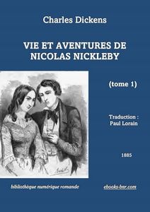 Dickens Charles - Vie et aventures de Nicolas Nickelby 1 - Bibliothèque numérique romande - illustration provenant de Nicolas Nickleby par Charles Dickens Paris G. Barba éditeur 1850