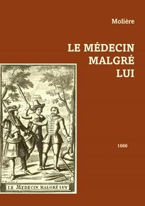 Molière - Le Médecin malgré lui - Bibliothèque numérique romande - P. Brissard illustration de couverture de l'édition originale