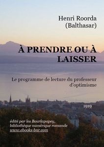 Roorda Henri - À prendre ou à laisser - Bibliotèque numérique romande - Sylvie Savary - Lac Léman vu de Sauvabelin au dessus de Lausanne