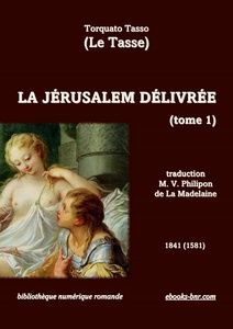 Tasso Torquato (Le Tasse) - La Jérusalem délivrée 1 - Bibliothèque numérique romande - Maquette Laura Barr-Wells Illustration François Boucher Renaud et Armide (détail)