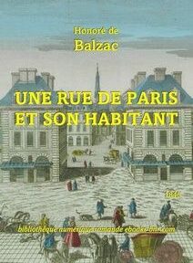 Couverture de livre représentant une scène de rue parisienne historique avec des personnages se livrant à des activités quotidiennes. Le texte dit Couverture de livre représentant une scène de rue parisienne historique avec des personnages se livrant à des activités quotidiennes. Le texte dit