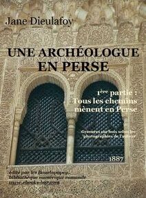 Couverture de livre avec des illustrations complexes en forme d'arche en pierre. Texte : 