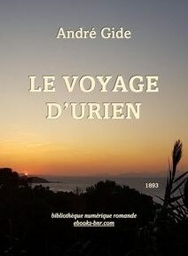 Une couverture de livre représentant un coucher de soleil sur un plan d'eau avec le texte Une couverture de livre représentant un coucher de soleil sur un plan d'eau avec le texte