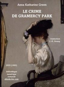 Une femme en tenue édouardienne ajuste un grand chapeau noir devant un miroir. Le titre du livre Une femme en tenue édouardienne ajuste un grand chapeau noir devant un miroir. Le titre du livre