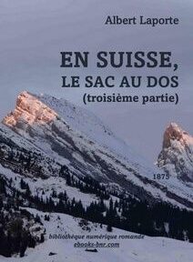 Couverture d'un livre représentant des montagnes enneigées au coucher du soleil avec le titre 
