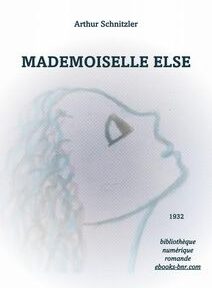 Couverture du livre « Mademoiselle Else » d'Arthur Schnitzler, présentant un croquis minimaliste du profil d'une femme regardant vers le haut.